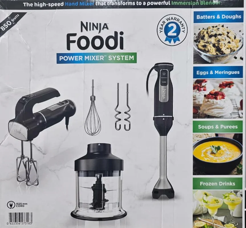 Ninja Foodi 3-in-1 Hand Blender, Mixer & Chopper - 850W