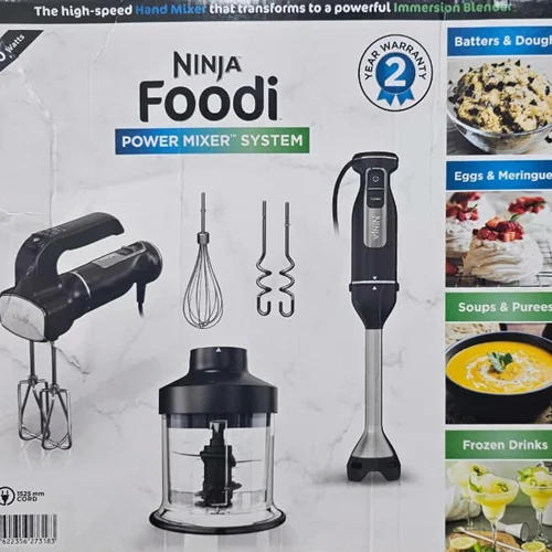 گوشتکوب نینجا Ninja Foodi 3-in-1 Hand Blender, Hand Mixer & Chopper CI100ME 850W